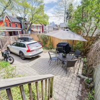 Fully fenced urban garden with mature landscaping and private side yard