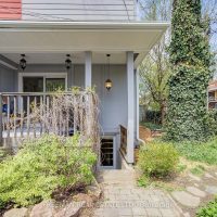 Fully fenced urban garden with mature landscaping and private side yard