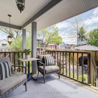 Private backyard deck and patio space for entertaining